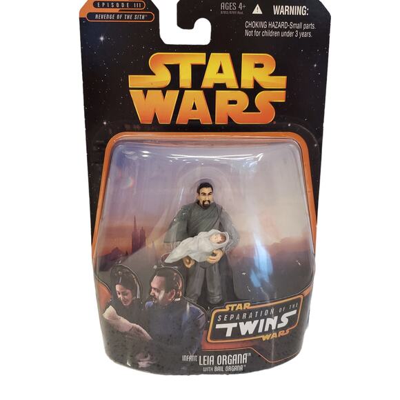 2005 Hasbro Star Wars Revenge of the Sith Separation of the Twins Leia with Bail - Picture 11 of 11